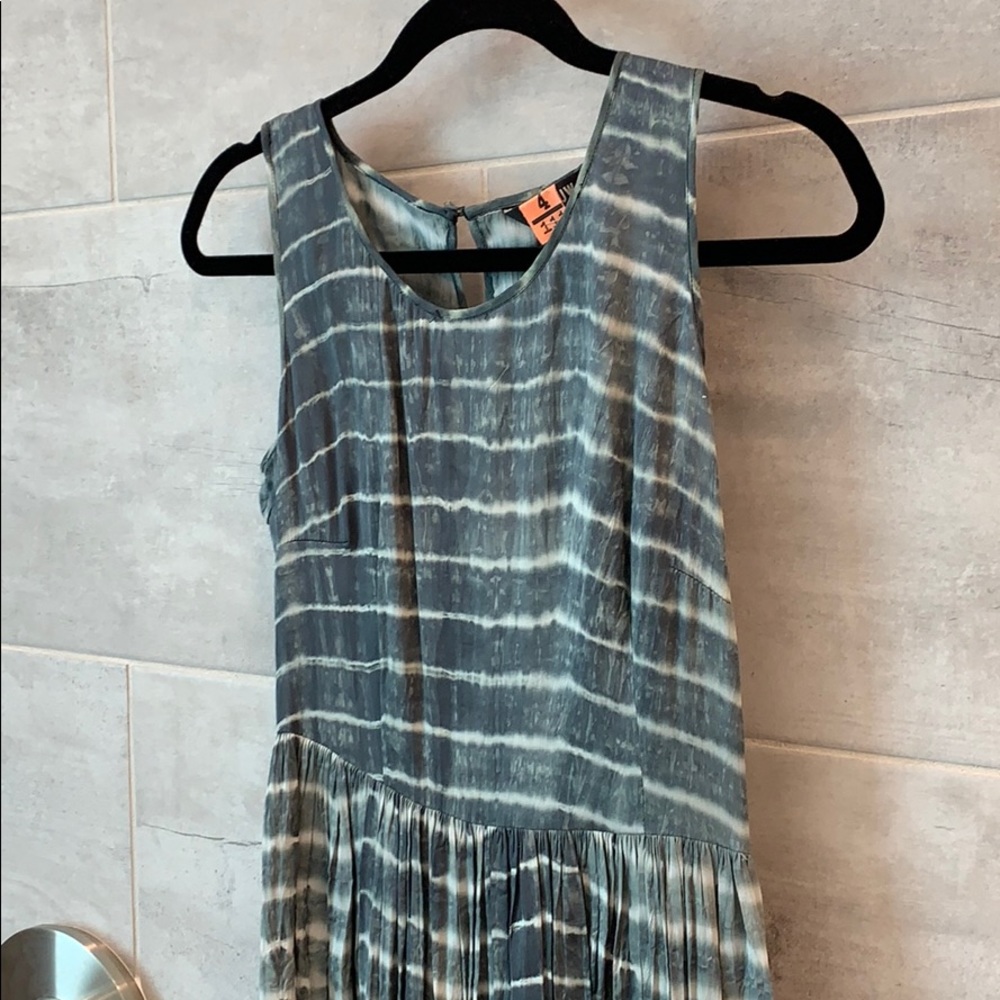 Silk shabori maxi dress from Anthropologie.